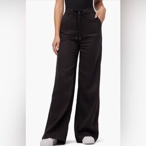 Women’s Hudson Tie Waist Wide Leg Pants - Black - Size 28